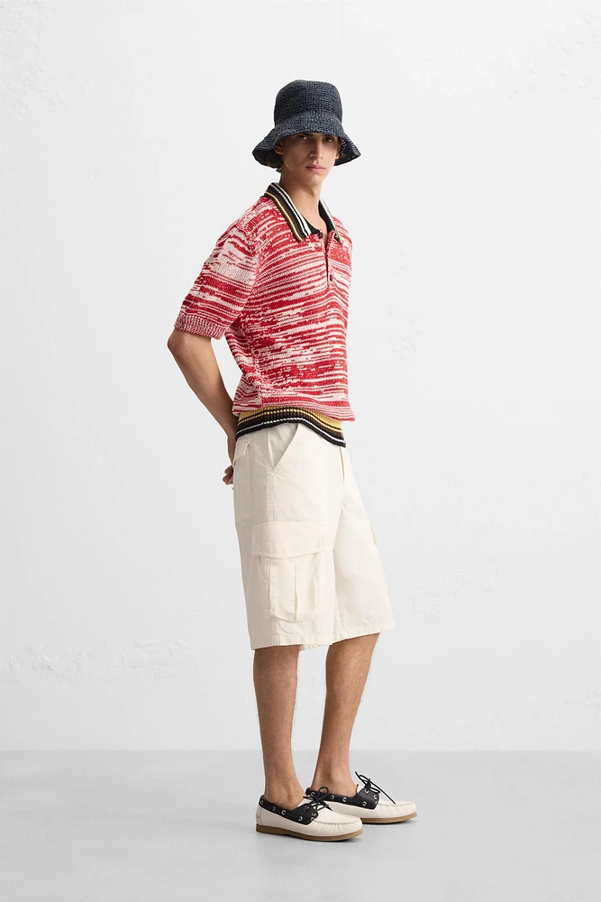 POLO EN MAILLE CONTRASTE