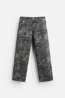 BAGGY ABSTRACT PRINT PANTS