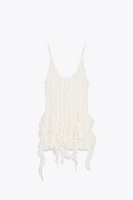 TOP EN POINTE TEXTURE DENTELLE