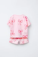 PRINTED T-SHIRT AND BERMUDA SET