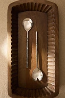 SET OF STEEL SALAD FLATWARE (SET OF 2)