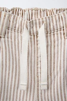 STRIPED TWILL PANTS