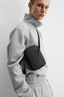 RUBBERIZED CROSSBODY BAG