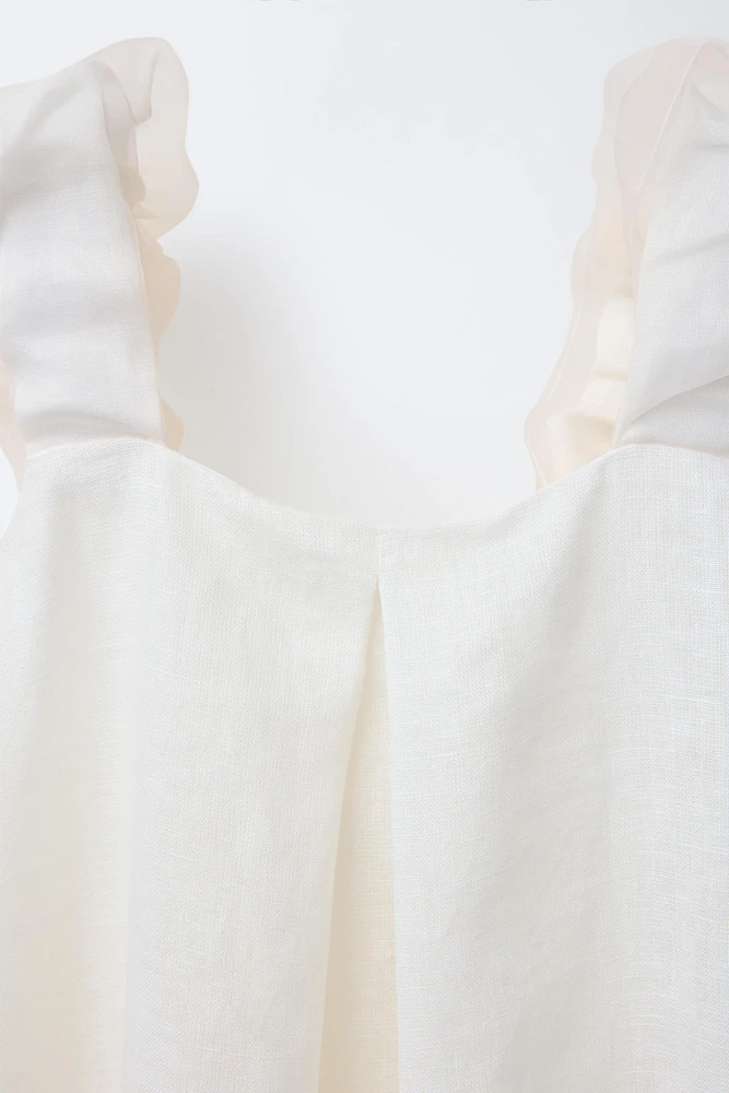 ROBE 100 % LIN ORGANZA