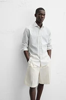 TEXTURED STRIPED SHIRT