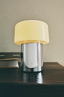 LAMPE DE TABLE VERRE RECYCLABLE MÉTAL