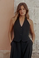 HALTER TIE TOP VEST