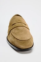 SUEDE PENNY LOAFERS