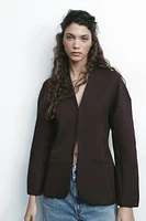 FITTED INTERLOCK BLAZER