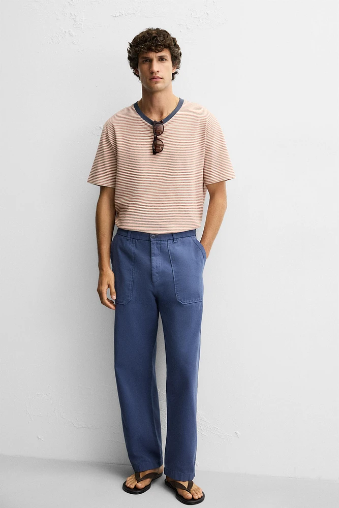 PANTALON STRAIGHT FIT CANVAS