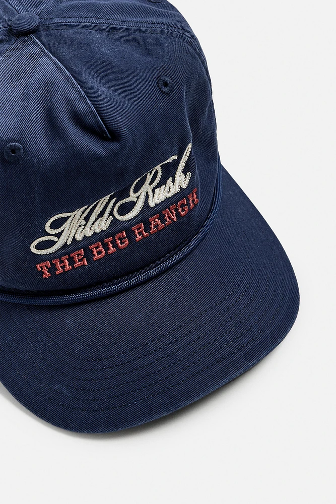WASHED EMBROIDERED CAP
