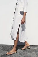 ROBE CHEMISE EN LIN