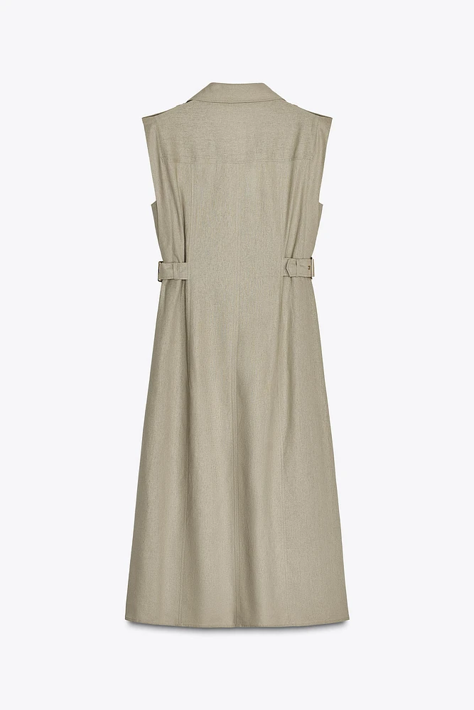 ROBE MIDI EN LIN