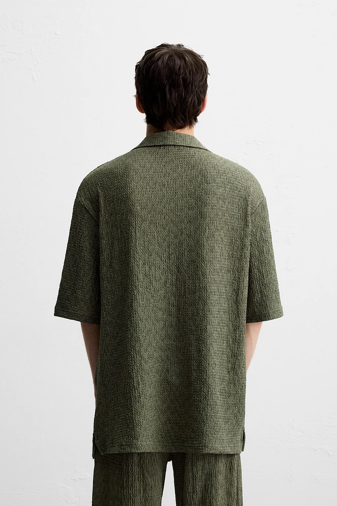 TEXTURED STRUCTURE POLO SHIRT