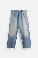 RIPPED BAGGY FIT JEANS