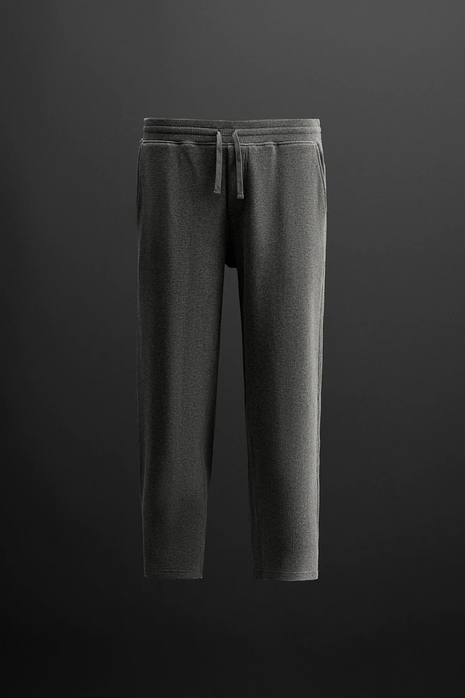 TEXTURED JOGGER PANTS