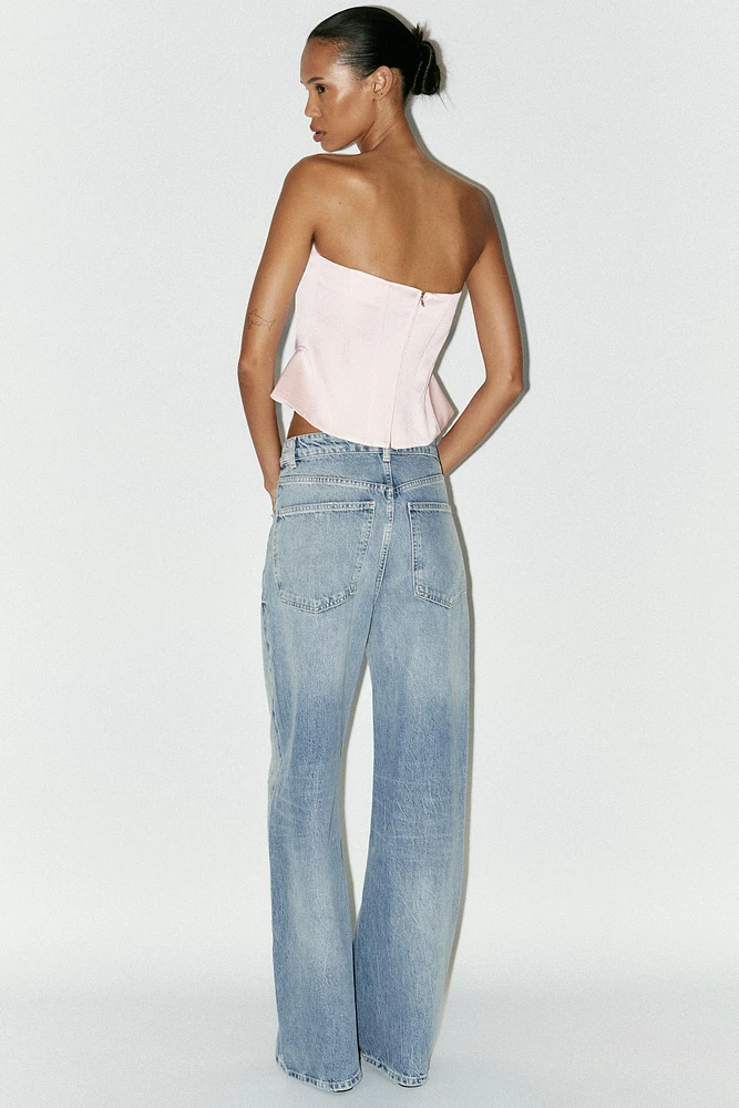 TOP FAÇON CORSET SATINÉ