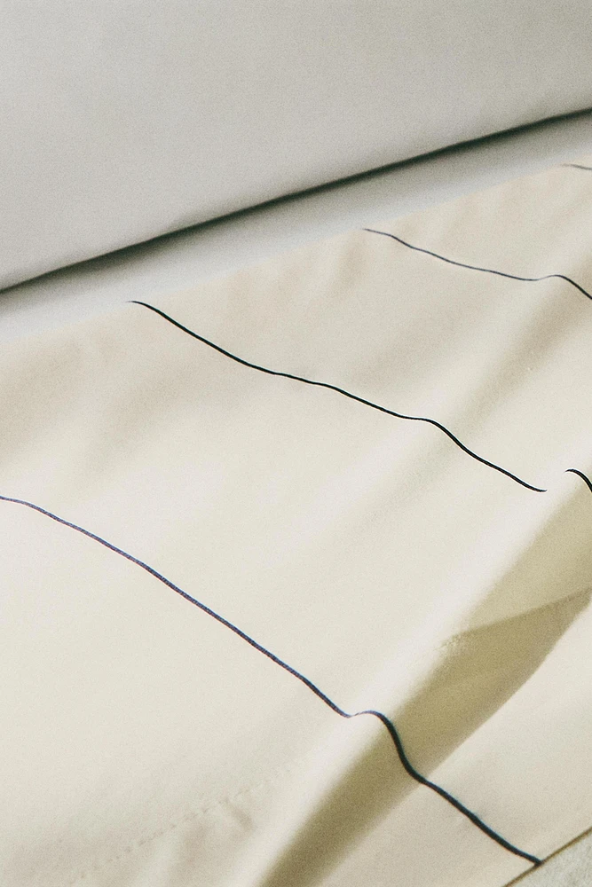 DRAP DE DESSUS RAYURES