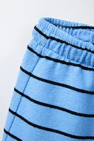ENSEMBLE DE JOGGING T-SHIRT ET BERMUDA À RAYURES