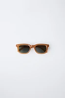 LUNETTES DE SOLEIL CARRÉES MONTURE TRANSLUCIDE