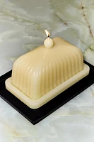 DECORATIVE BUTTER DISH CANDLE