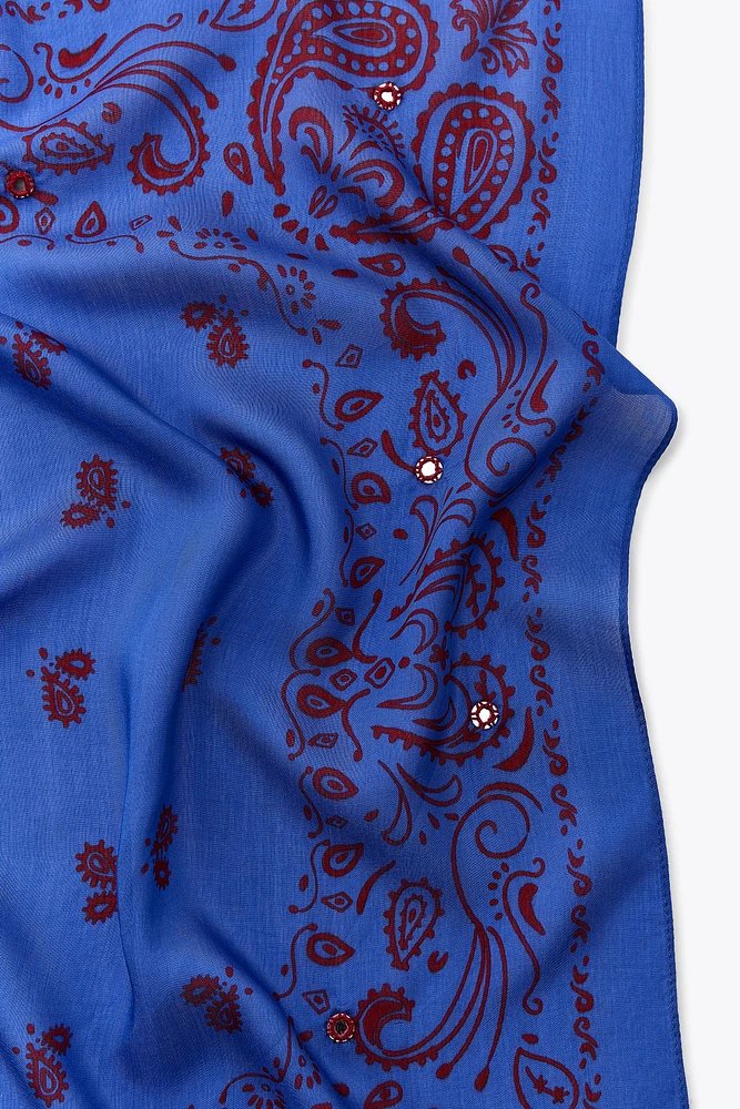 FOULARD IMPRIMÉ MIROIRS
