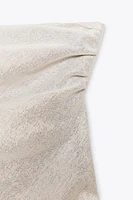 TOP FOULARD FIL MÉTALLISÉ