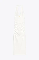 ROBE HALTER DRAPÉE