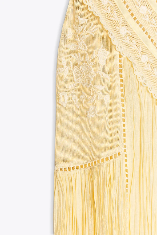 ROBE PLISSÉE BRODÉE ZW COLLECTION
