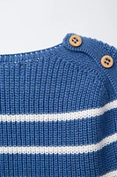 PULL EN MAILLE À RAYURES