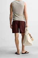 DRAWSTRING SWIM TRUNKS
