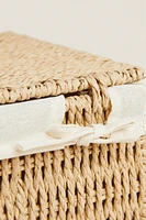 BASKET WITH FABRIC LINING