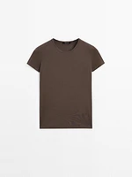 Short sleeve T-shirt with trim details