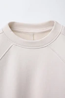 PLAIN CUT-OUT SWEATSHIRT