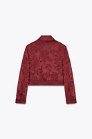 JACQUARD BOMBER JACKET
