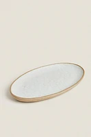 TEXTURED OVAL SERVING DISH