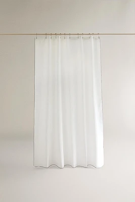 RIDEAU DE DOUCHE LIN COTON OVERLOCK