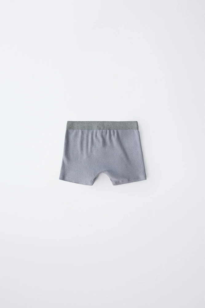 AGES 6-14/ THREE-PACK OF BOXERS WITH LABEL