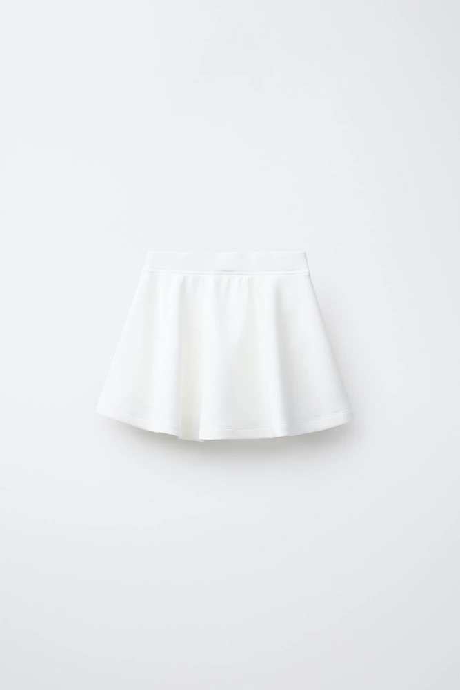 JUPE-SHORT BERMUDA CONTRASTE AVEC MODAL