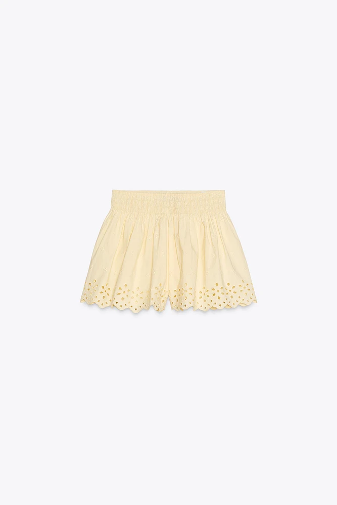 EMBROIDERED SHORTS
