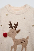 REINDEER KNIT SWEATER