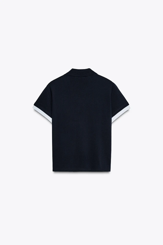 COMBINATION POLO TOP
