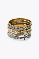 PACK OF 6 COMBINED METAL BRACELETS