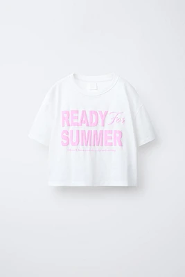 T-SHIRT À INSCRIPTION IMPRIMÉE