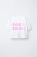 T-SHIRT À INSCRIPTION IMPRIMÉE