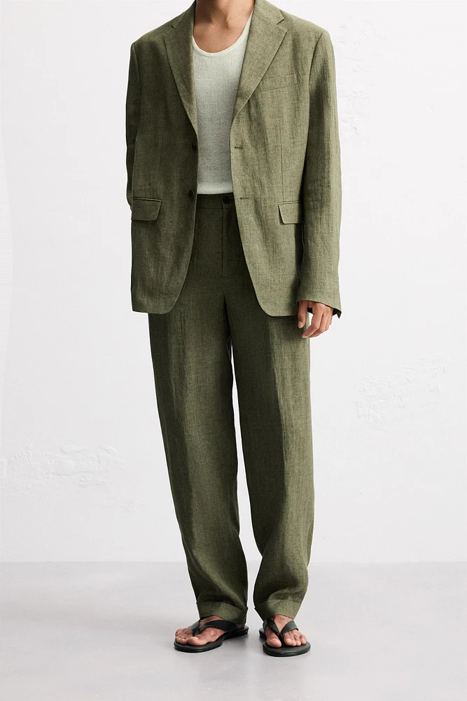 100% LINEN SUIT PANTS