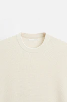 T-SHIRT EN MAILLE PERLÉE