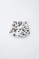 PALM TREE PRINT BERMUDA SHORTS