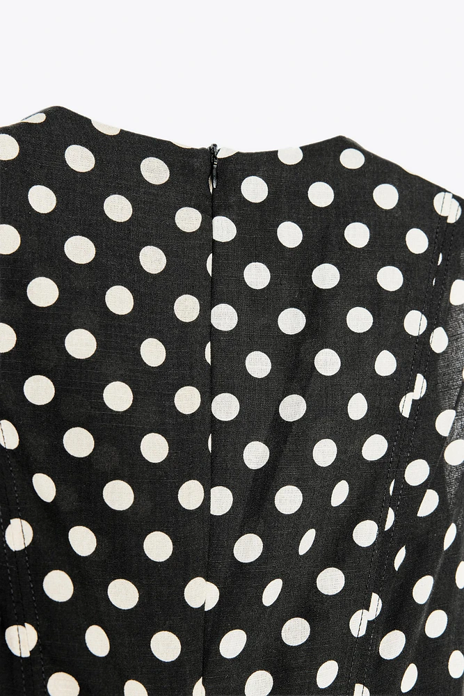 POLKA DOT MIDI DRESS ZW COLLECTION