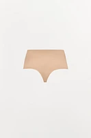 HIGH-WAIST BODY SHAPE THONG WITH POLYAMIDE